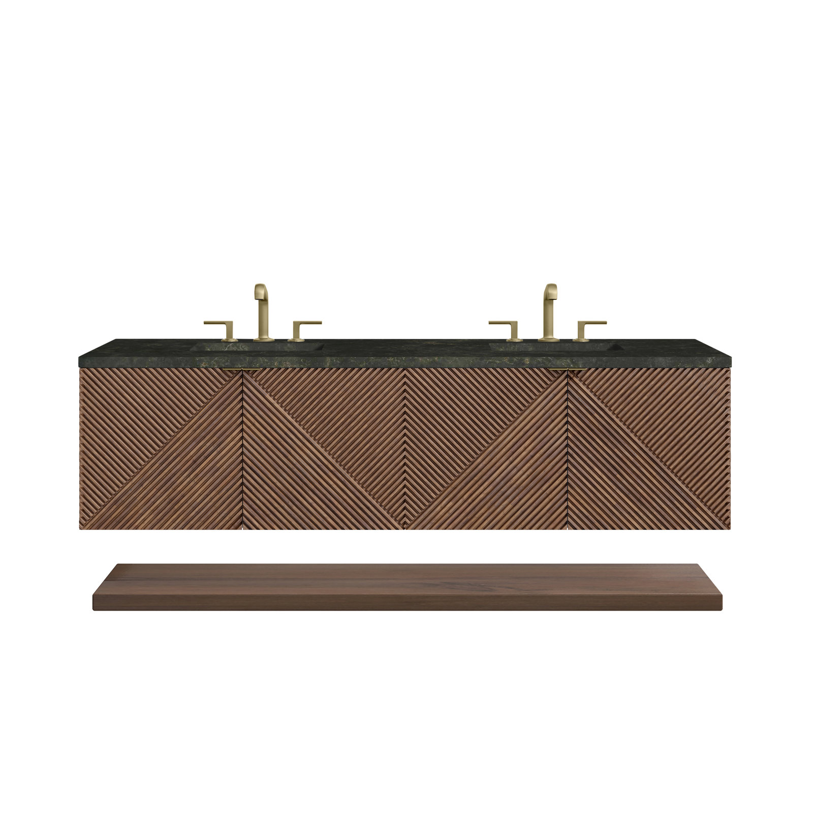 Marcello 72'' Double Bathroom Vanity, 8" Widespread, Phantome Eclos