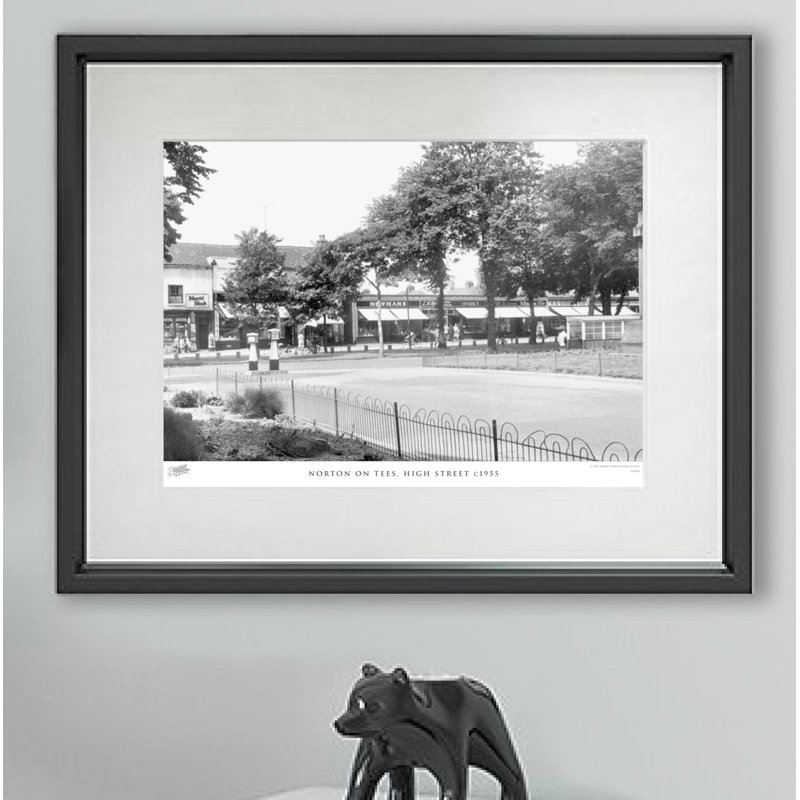 Norton On Tees, High Street C1955 - Single Picture Frame Print, 45cm H x 60cm W x 2.3cm D