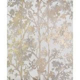 Antonia Vella Floral Metallic Wallpaper Roll by Antonia Vella