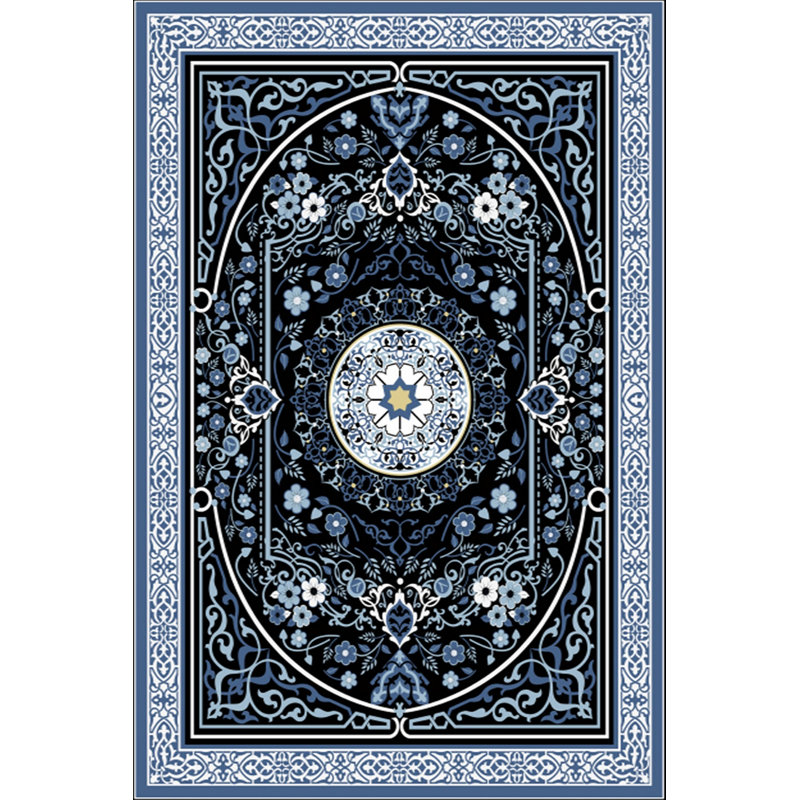 Luxurious 3D Printed Velvet Carpet, 47.2 x 70.9 inches | 100% Velvet Fabric, 100% Cotton Sole | Pile Height: 0.4 inches, Total Height: 0.5 inches | Antibacterial, Non-Slip, Machine Washable | Ideal for Living Room & Bedroom Decor