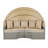 Versatile Outdoor Rattan Daybed with Multiple Functionalities for Relaxation-898058130