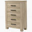 Commode 5 tiroirs en chêne