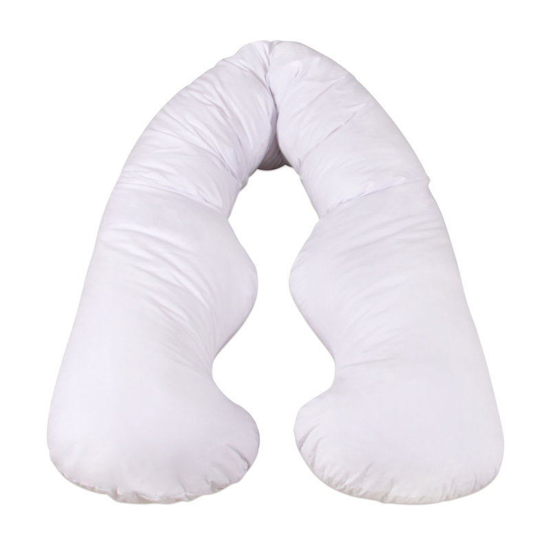Back 'N Belly Bliss® Flexible Contoured Body Pillow, Soothing White