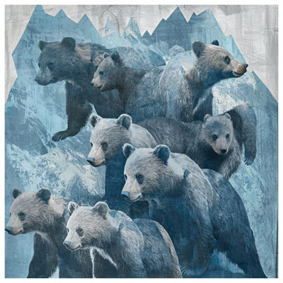 Rideaux de douche Bears In Mountain