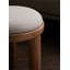 Zoda Fabric Ottoman with Mango Wood Base-133386467