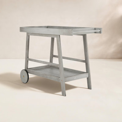 Terrace Solid Wood Bar Cart