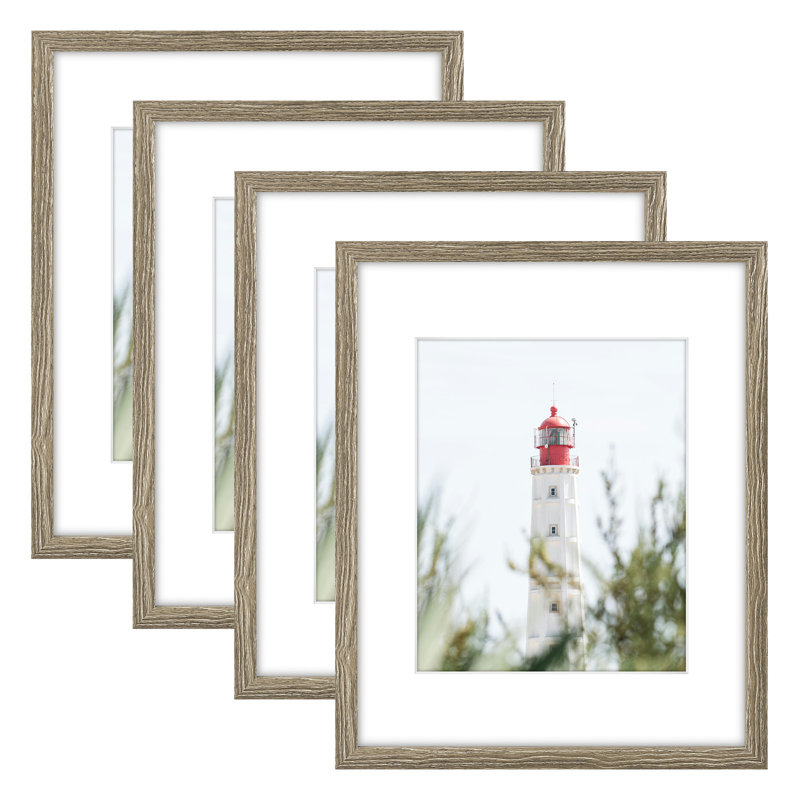 Gallery Matted Frame Set,Wall Mount Display, 14.72" H x 11.77" W x 2.95" D