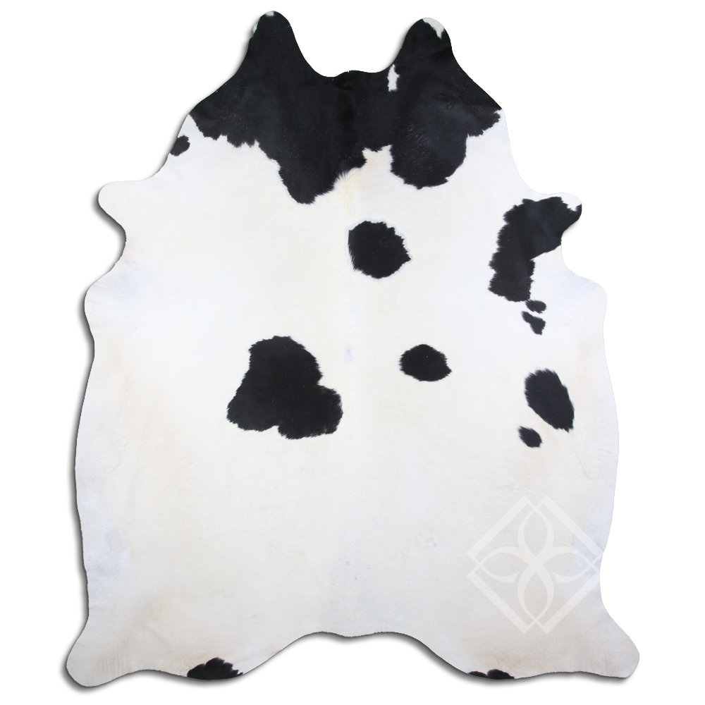 Loon Peak Natural Hair Handmade Cowhide Black/White Area Rug Wayfair