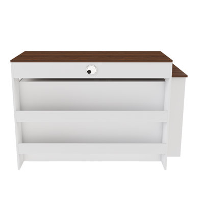 Kitchen Island With Extendable & Rotating Table For 4 by Latitude Run