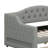 Elegant Daybed Frame with Padded Design, Ambient LED Lighting and Convenient Drawers