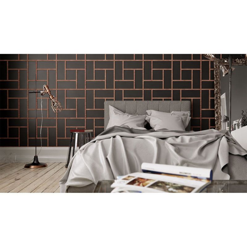 Panneaux muraux décoratifs en bois Sheffield, Chêne rouge, H 23 3/8 po x l 23 3/8 po x P 1/4 po