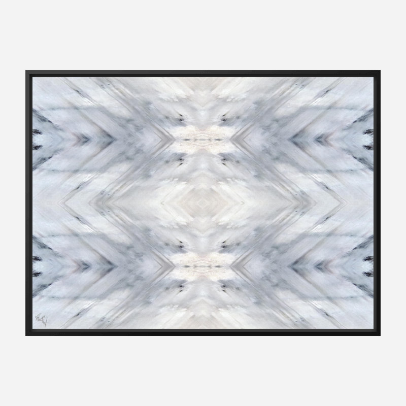 Abstract " Geode " by John Beard, Black Framed Canvas, 60" H x 40" W x 1.75" D