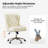 Hoai Hazel Traditional Faux Leather Wingback Office Chair with Tufted-1373508116