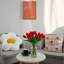 Bouquet de fleurs artificielles tulipe artificielle pour fête de mariage (ensemble de 25)-88160861