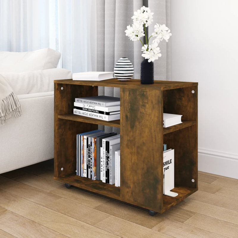 Aila Side Table 70x35x55 cm Engineered Wood, Smoked Oak