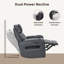 Canapé inclinable électrique Mason de 58 po en cuir avec port USB - Noir-1133132792