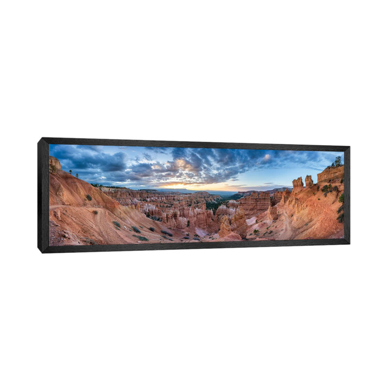 Sunrise Panorama At Bryce Canyon National Park, Utah, USA 1 Piece Panoramic Wall Art on Canvas, 182.88 cm H x 60.96 cm W