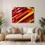 Hard Edge 27, art mural en métal rouge-554753896