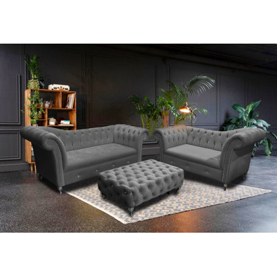 Painter Velvet Living Room Set