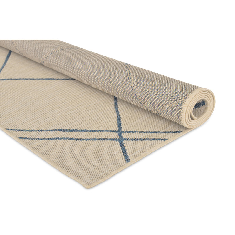 Geometric Hand Woven Area Rug, Rectangle 160 x 220cm