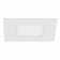 Lotos 6in LED White Square Recessed Light Kit With 5 Colour Temperature (CCT) Selectable Switch