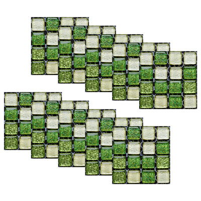 Autocollants muraux auto-adhésifs à carreaux de cristal
