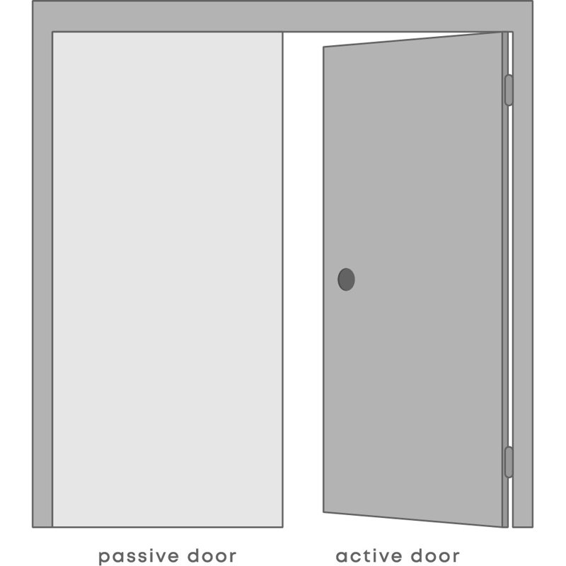 48 in. Brown/Gray Oak Composite Prehung French Door with Frosted Glass