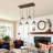 Cluster Glass Globe Waterfall Chandelier