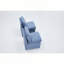 Chaise rembourrée en lin sans accoudoirs-118674372
