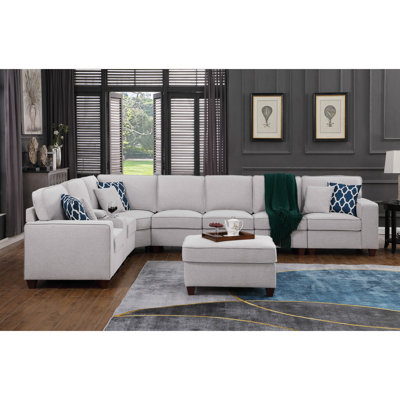 Canapé modulaire moderne avec repose-pieds Sofajessica