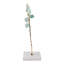 Flourite Crystal Sculpture with Marble - Decorative Objects for Home Decor - Charming Statue or Figurine Accent Decorations for Living Room - Green & Gold-121097566