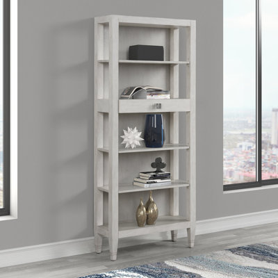 78"" H x 32"" W Standard Bookcase -  Red Barrel StudioÂ®, 2AEFAE3DE1524303B94490575A059017