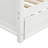 Twin Size Wood Daybed With Twin Size Trundle (White)