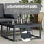 vidaXL Outdoor Furniture Anthracite Steel