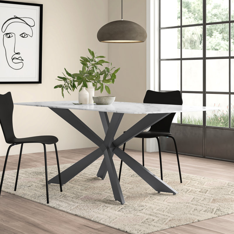 Kissonerga Metal Base Dining Table