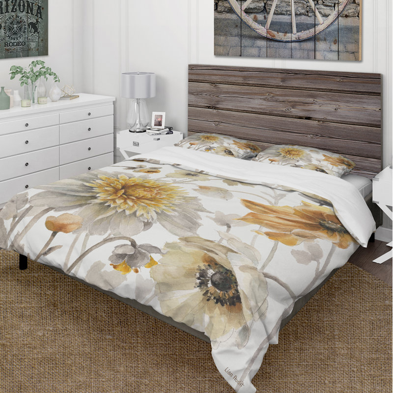 Farmhouse / Country Polyester No Floral Duvet Cover, Twin Duvet Cover + 1 Sham