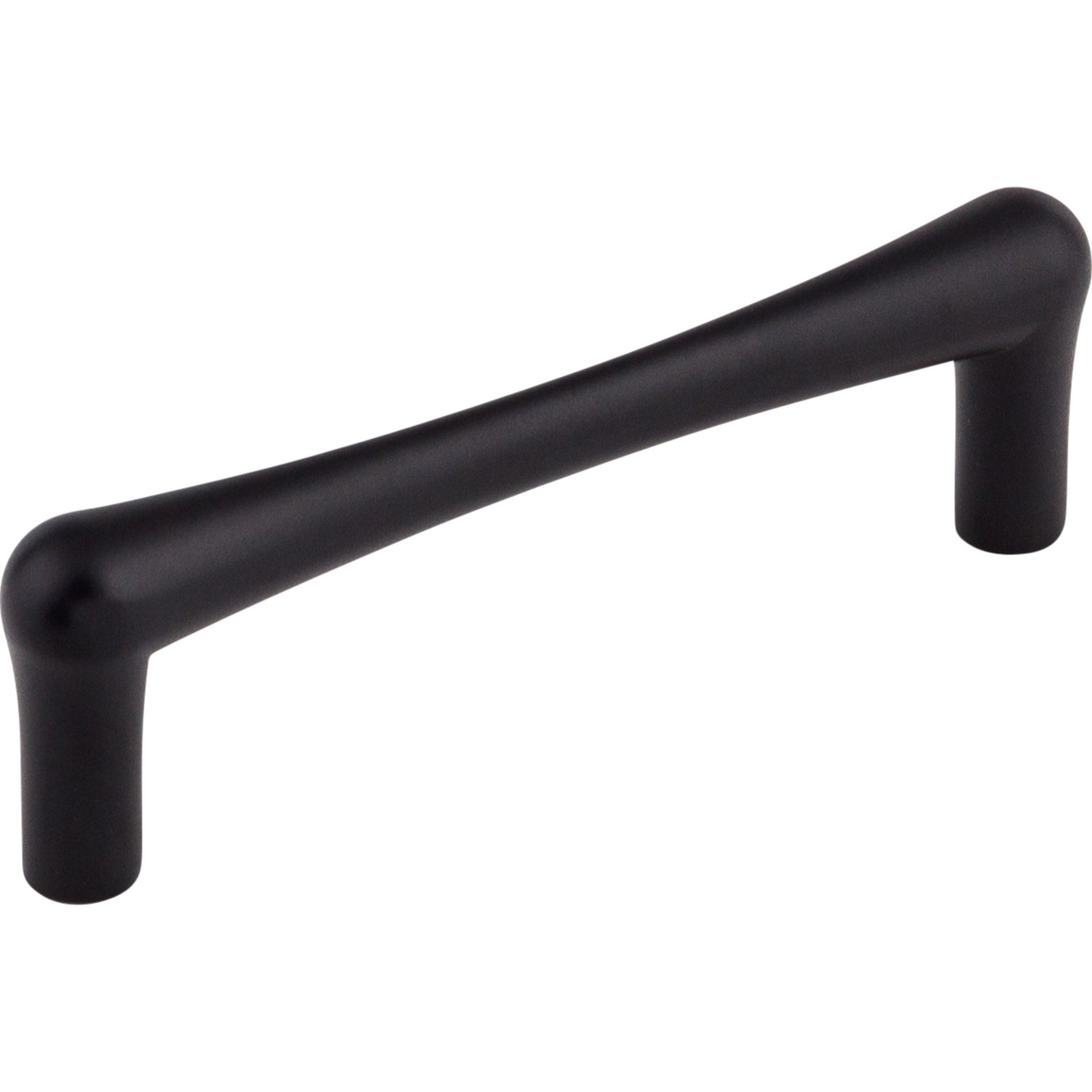 Brookline Bar Cabinet Pull, Flat Black, 3 3/4" Center to Center