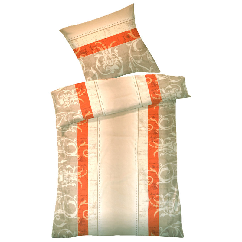 2 Pieces Duvet Cover Set, Single - 1 Pillowcase (80 x 80 cm), Beige