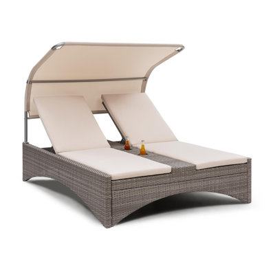 Eremitage 200cm Long Reclining Double Chaise with Cushions