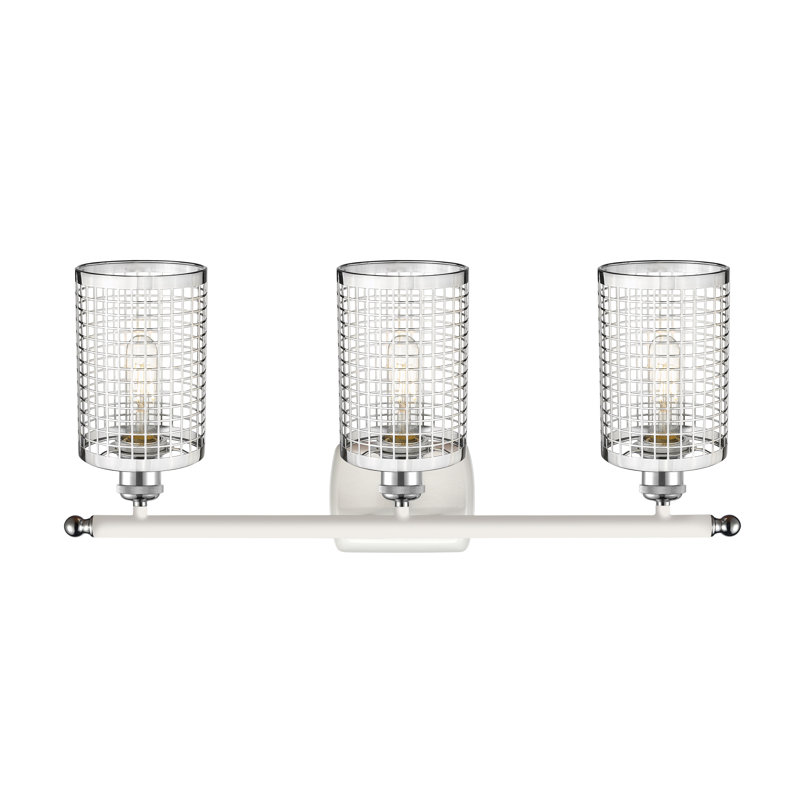 Peraza 3 - Light Dimmable Vanity Light, Polished Chrome/White, Polished Chrome
