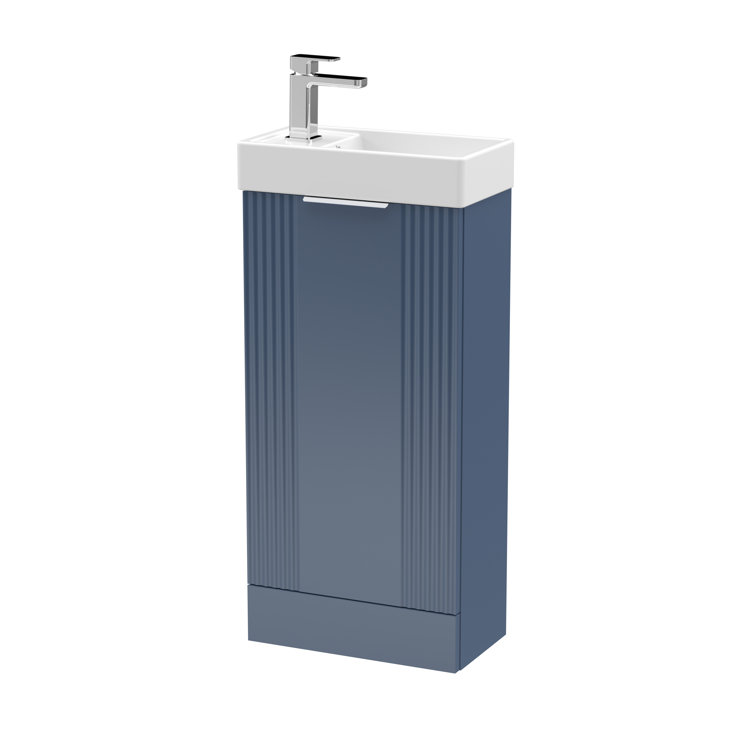 Deco Compact 400mm Single Bathroom Vanity with Drop In Vitreous China Basin
