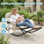 Single Steel Tube Rocking Chair, Technical Fabric-120307026