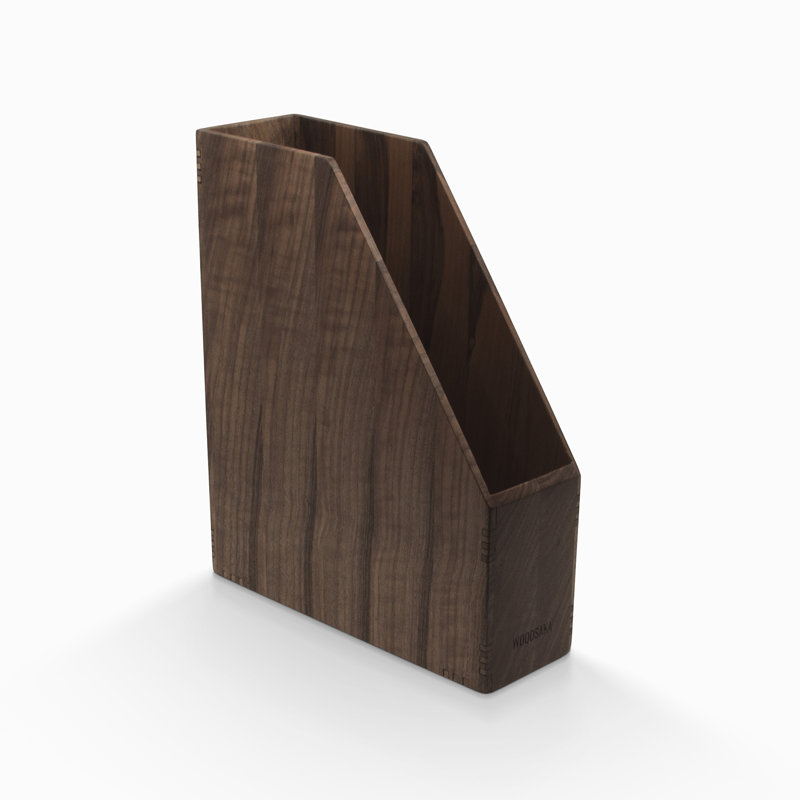 Wood Magazine Holder