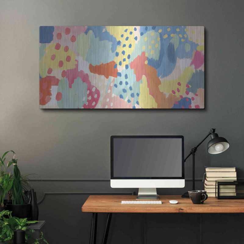 «Bright Life I» par Mary Urban, H 24 po x l 48 po