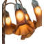 25" Wide Dark Amber Tiffany Pond Lily Bronze 12 Light Chandelier
