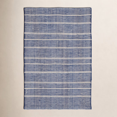Samson Navy Handwoven Indoor/Outdoor Rug