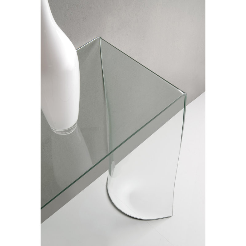 Lenhardt 110cm Glass Console Table