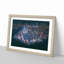 The Lights of New York City in Abstract - Picture Frame Graphic Art Print on MDF-55738077-55738083