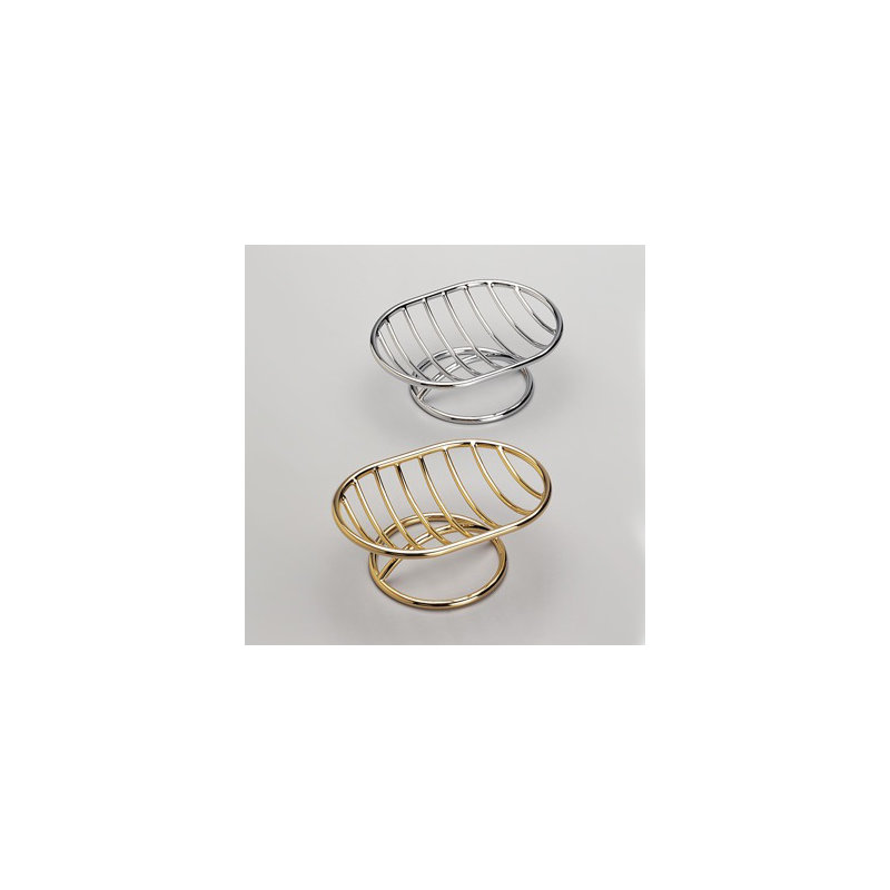 Porte-savon de comptoir, Chrome