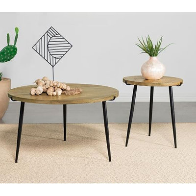 Ensemble de tables basses 2 pièces Nathaniell